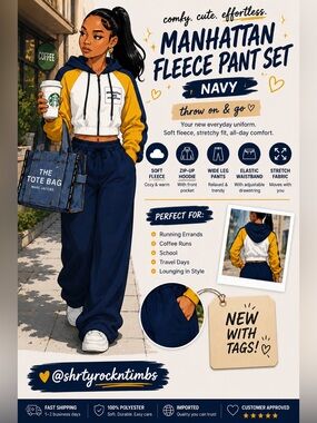 ✨ NEW WITH TAGS | Fashion Nova Manhattan Fleece Set✨